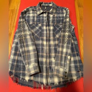 Free people plaid top